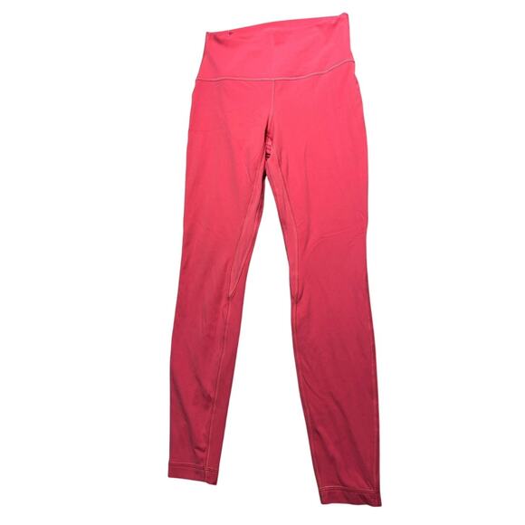 Lululemon Align High-Rise Workout Gym Yoga Leggings Size 8 (Hot Pink) - Picture 2 of 6